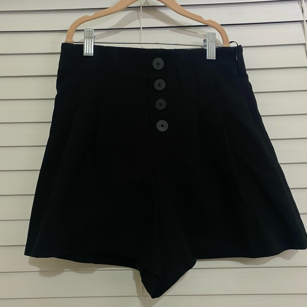 Zara High wasted shorts with buttons
